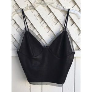 Cami Top - faux leather
